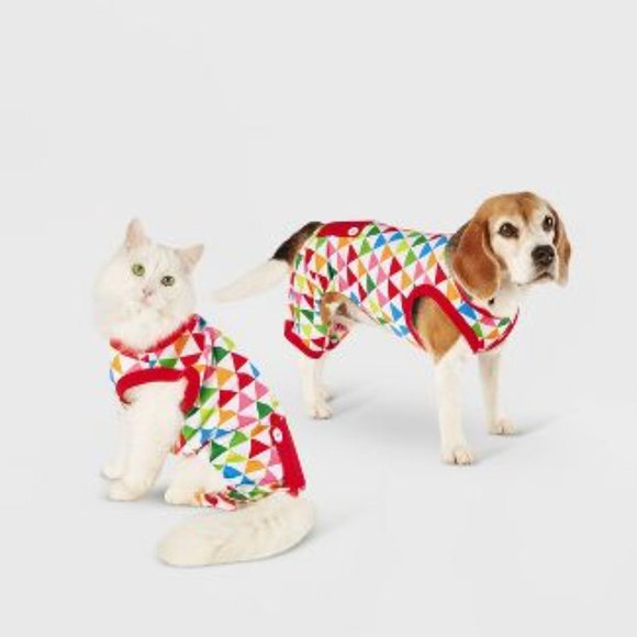 Wondershop Other - Wondershop Colorful Triangle Print Dog and Cat Pajamas Size Large